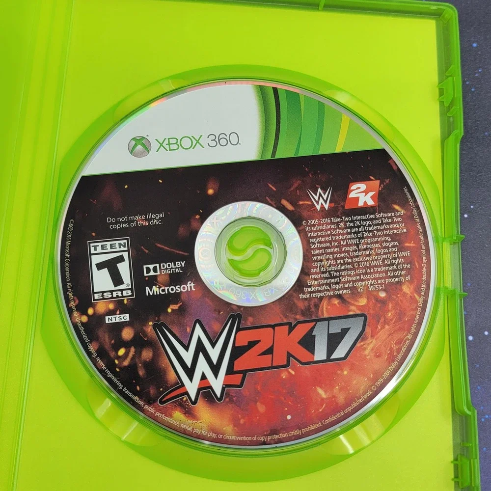 WWE 2K17 Xbox 360 Microsoft Video Game Brock Lesnar Wrestling NTSC 2K Sports